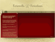 Tablet Screenshot of ferienhaus-timmendorferstrand.de